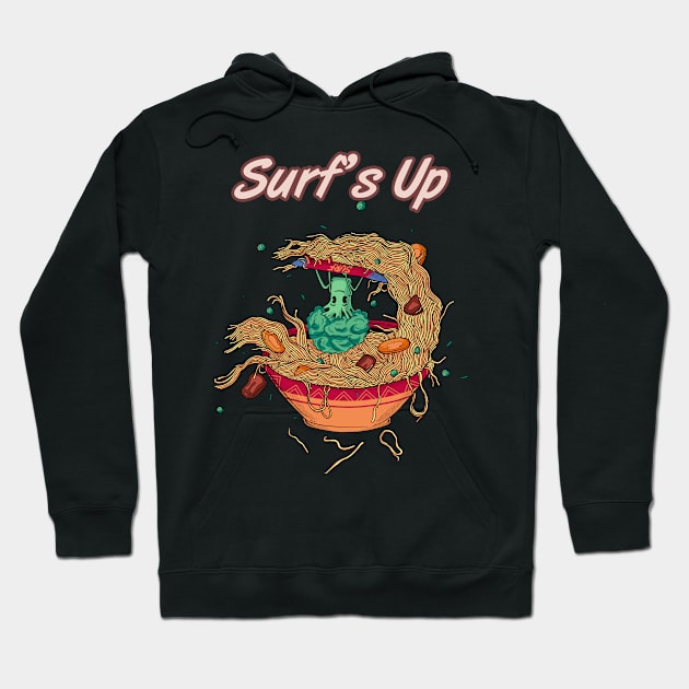 Surf's Up Hoodie by NathanRiccelle